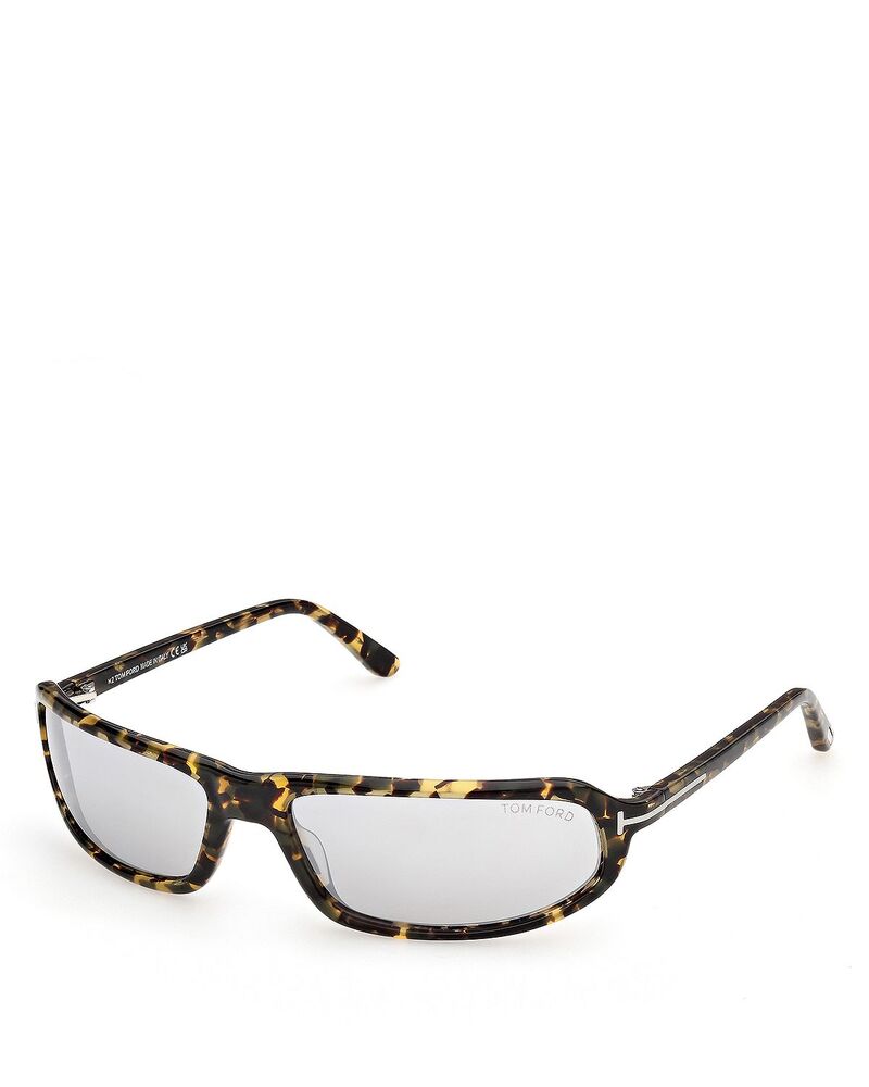 トム・ジェラルド・r・フォード レディース 佩び物 サングラス・アイウェア Tom Ford Rectangular Sunglasses 64粍 Colored Havana/Smoke 雲煙