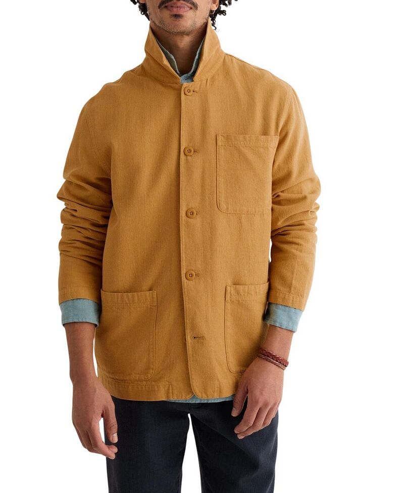 シーソルトコーンウォール メンズ アウター 上衣・上衣 Seasalt Cornwall Well Wright Utility Jacket Mustard Seed 洋芥子