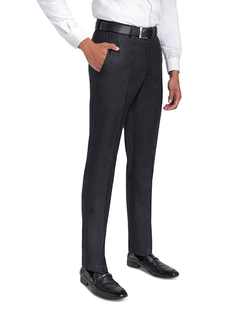 サントレッリ メンズ ボトムス 心地よいズボン下 レギュラー填まる 羊毛 Santorelli Loro Piana Wool Regular Fit Dress Pants Charcoal Grey 濃灰色