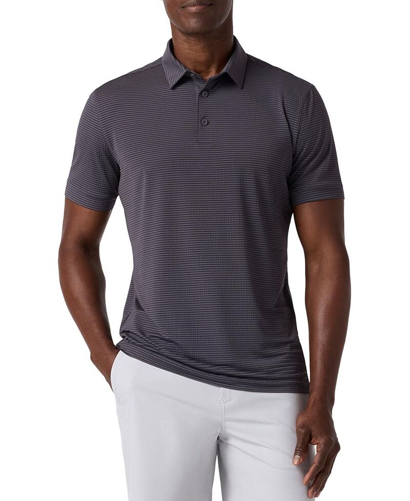 ミズンメイン メンズ トップス スポーツシャツ Mizzen+Main Copa Short Sleeve Polo Pewter ピューター