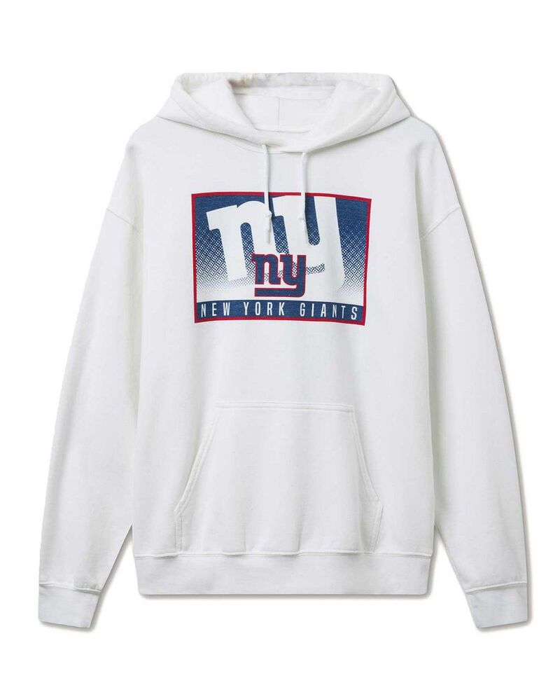 ジャンクフードクロージング メンズ アウター パーカー・スウェット Junk Food Clothing Unisex NFL New York Giants Zone Flea Market Hoodie White 白いこと