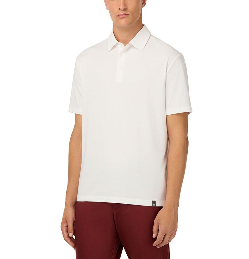 ボッジミラノ メンズ トップス スポーツシャツ 綿織物 Boggi Milano Polo Shirt In Stretch Supima Cotton White 白いこと
