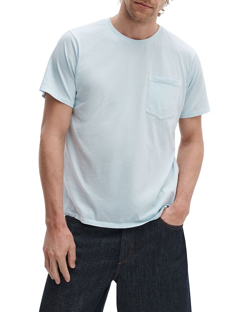 ラグアンドボーン メンズ トップス プルオーバー rag \u0026 bone Garment Dye Classic Pocket-Shirt Cloud Blue 青色