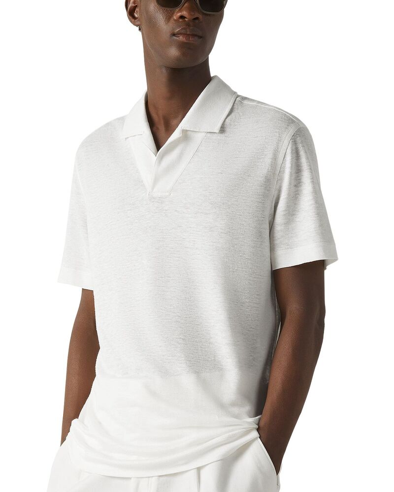 ゼニア メンズ トップス スポーツシャツ ZEGNA Oasi Lino Polo Shirt White 白いこと