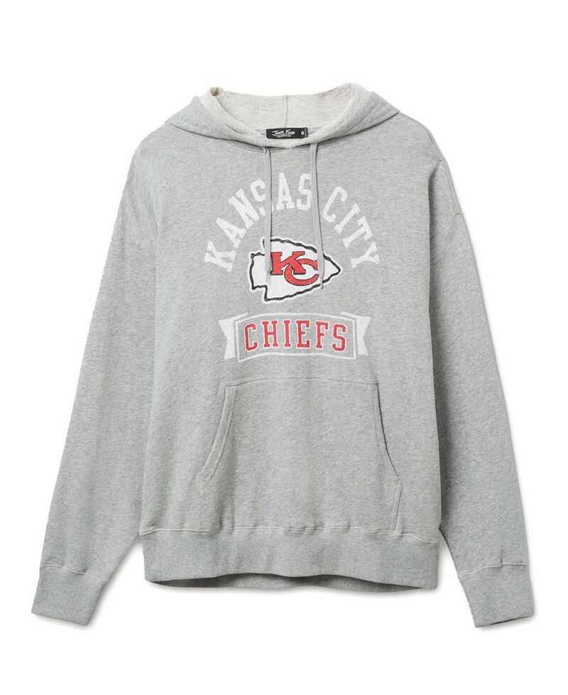 ジャンクフードクロージング メンズ アウター パーカー・スウェット Junk Food Clothing Unisex NFL Kansas City Chiefscrimmage Hoodie Heather Grey 薄墨色