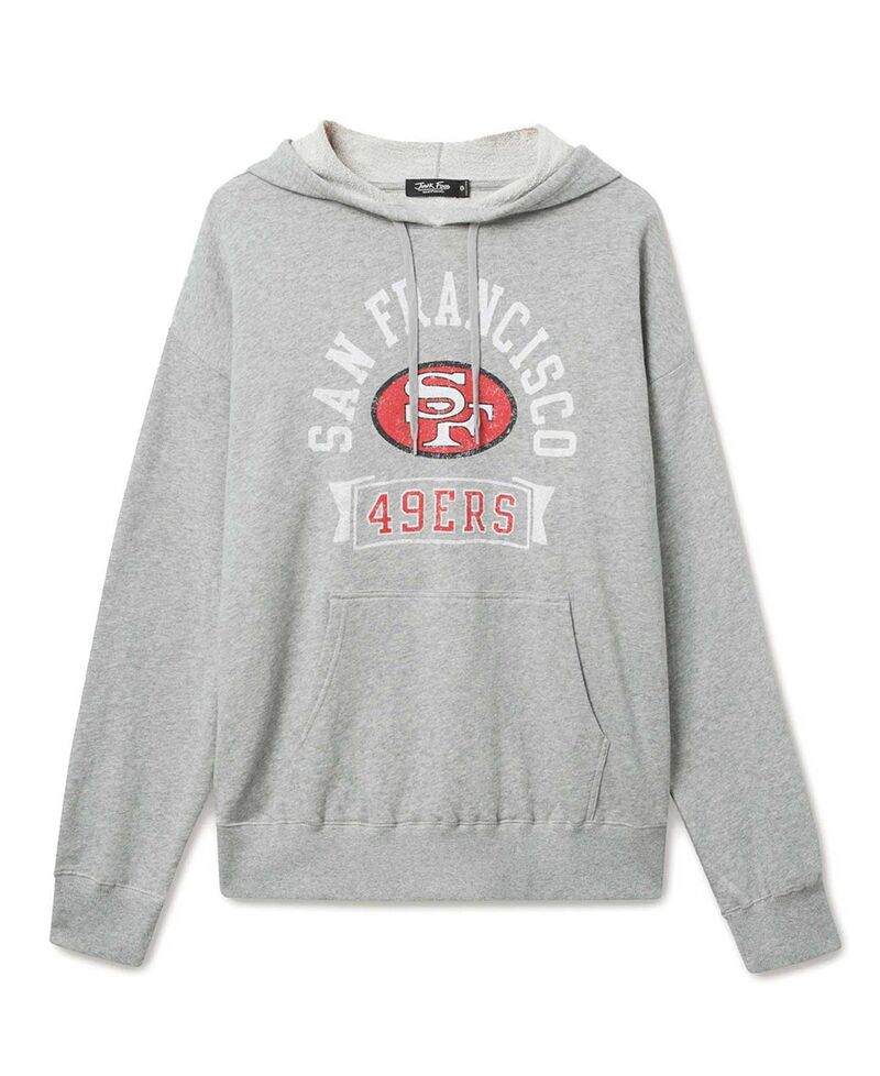 ジャンクフードクロージング メンズ アウター パーカー・スウェット Junk Food Clothing Unisex NFL San Francisco 49erscrimmage Hoodie Heather Grey 薄墨色