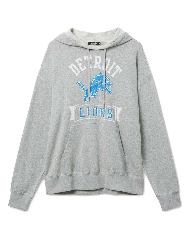 ジャンクフードクロージング メンズ アウター パーカー・スウェット Junk Food Clothing Unisex NFL Detroit Lionscrimmage Hoodie Heather Grey 薄墨色