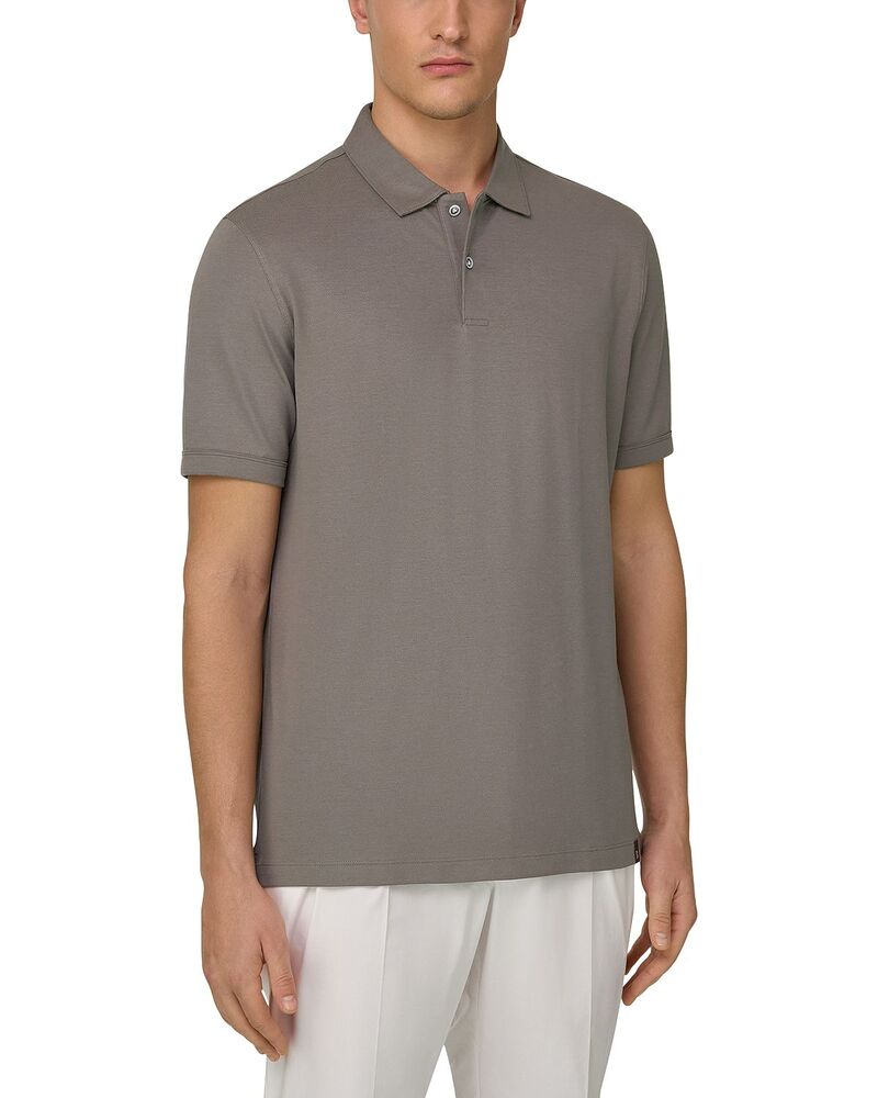 ボッジミラノ メンズ トップス スポーツシャツ レギュラー相応う Boggi Milano Cafe Pique Regular Fit Polo Shirt Mud