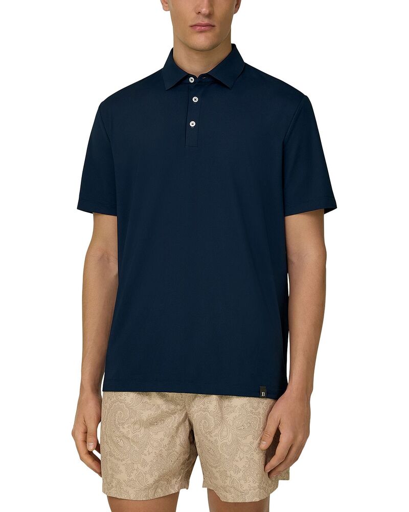 ボッジミラノ メンズ トップス スポーツシャツ Boggi Milano High Performance Polo Shirt Navy Blue 米国海軍