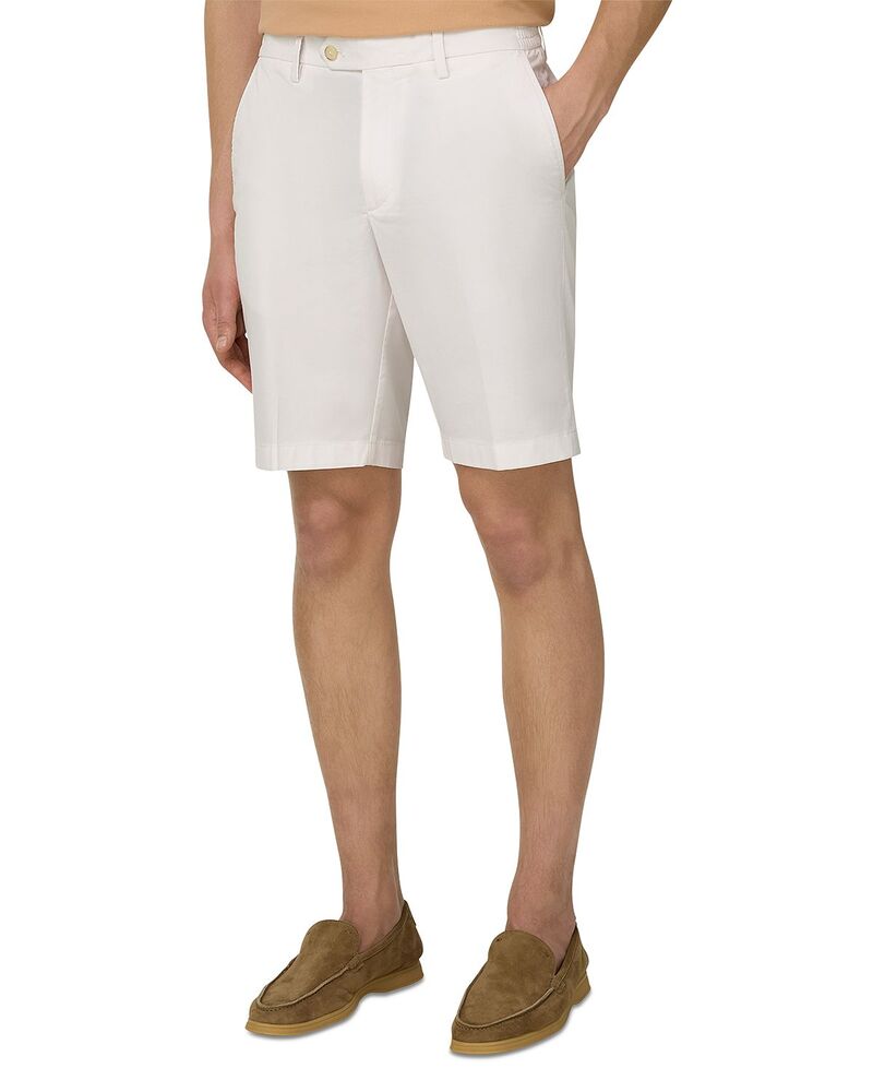 ボッジミラノ メンズ ボトムス 二分の一ズボン下・さる股引き 遊撃手ズボン下 綿織物 Boggi Milano Stretch Cotton Bermuda Shorts White 白いこと