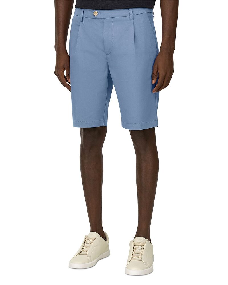 ボッジミラノ メンズ ボトムス ハーフパンツ・ショーツ ショートパンツ コットン Boggi Milano Stretch Cotton and Tencel Bermuda Shorts Air Blue ブルー|ReVida 店