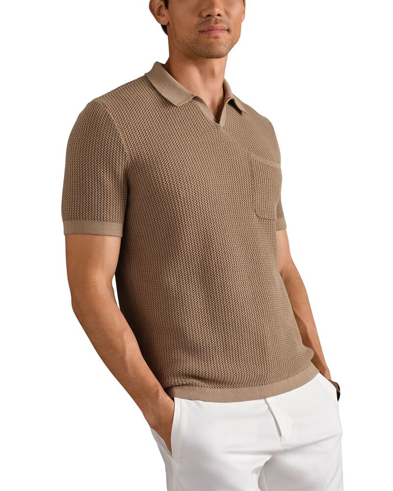 ローヌ メンズ トップス スポーツシャツ Rhone Coastal Johnny Collar Polo Shirteak Brown 赤銅色