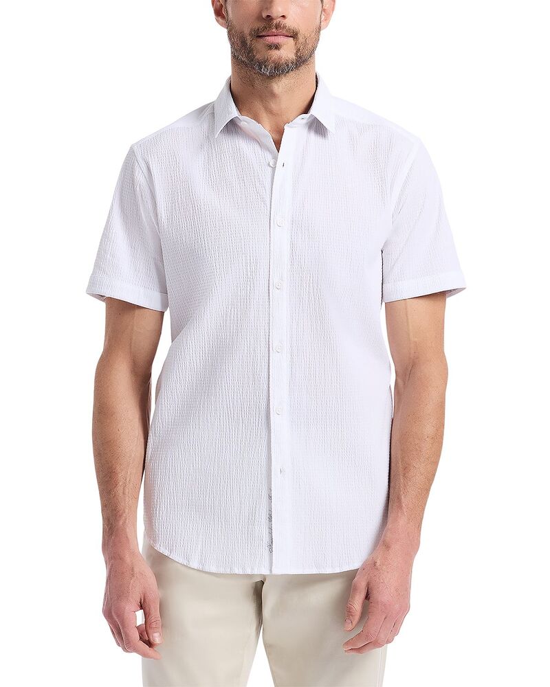 ロバートグラハム メンズ トップス プルオーバー Robert Graham Thresher Short Sleeve Woven Shirt White 白いこと