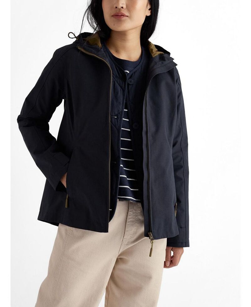 シーソルトコーンウォール レディース アウター コート Seasalt Cornwall Waterway Waterproof Coat Inkwell｜ReVida 店