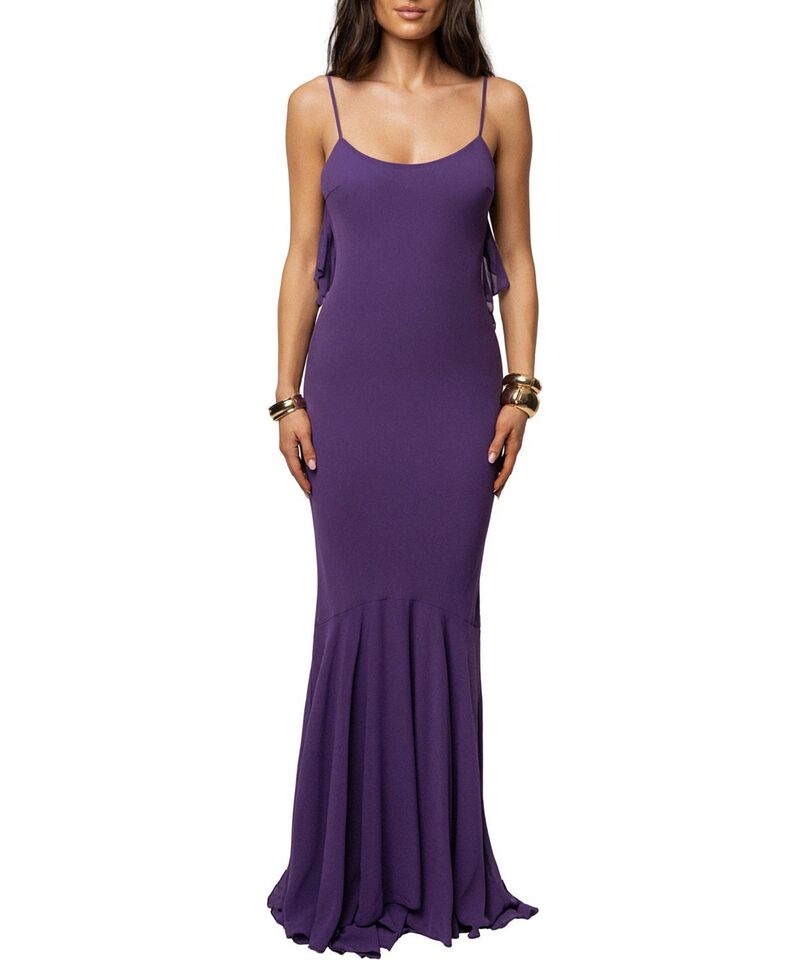 ジェイラックスレーベル レディース トップス ワンピース マキシ JLUXLABEL Midnight Romance Maxi Dress Purple パープル|ReVida 店