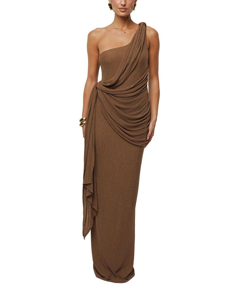 ジェイラックスレーベル レディース トップス ワンピース JLUXLABEL Rich Mocha Wrap Dress Brown ブラウン|ReVida 店