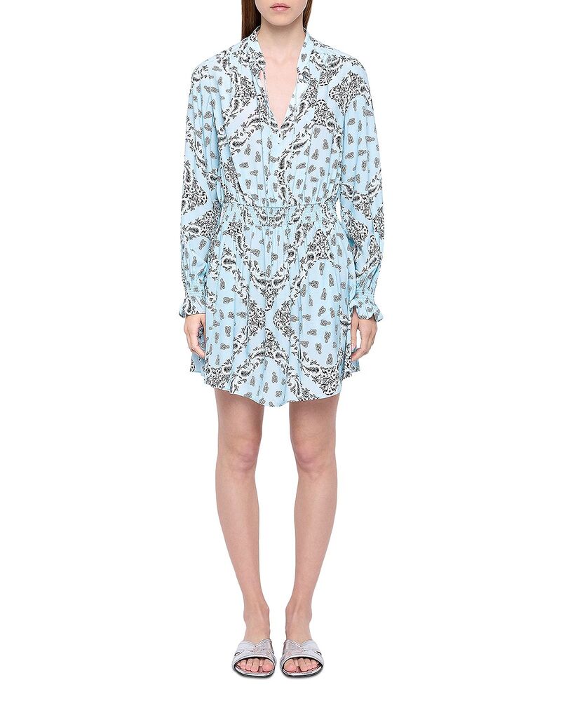 ザディグ エ ヴォルテール レディース トップス ワンピース Zadig & Voltaire Rayadosoft Bandana Dress Bleu Oxford｜ReVida 店