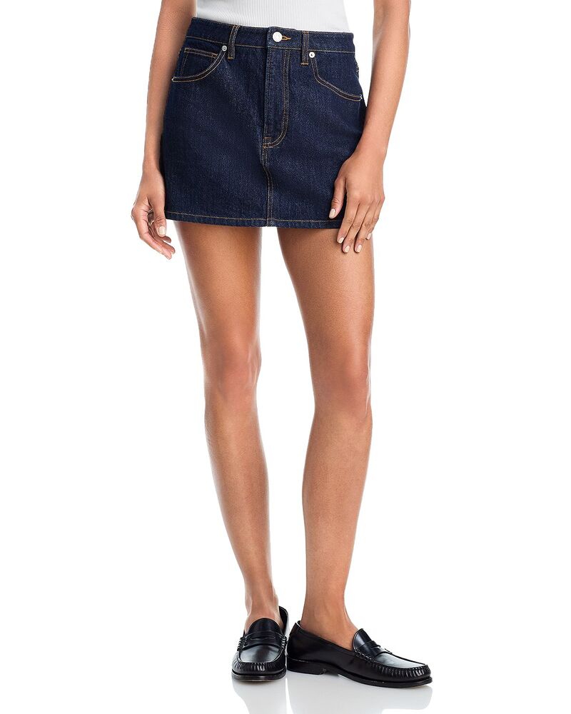 グッドアメリカン レディース ボトムスカート ミニ Good American The Mini Skirt Indigo1389|ReVida 店