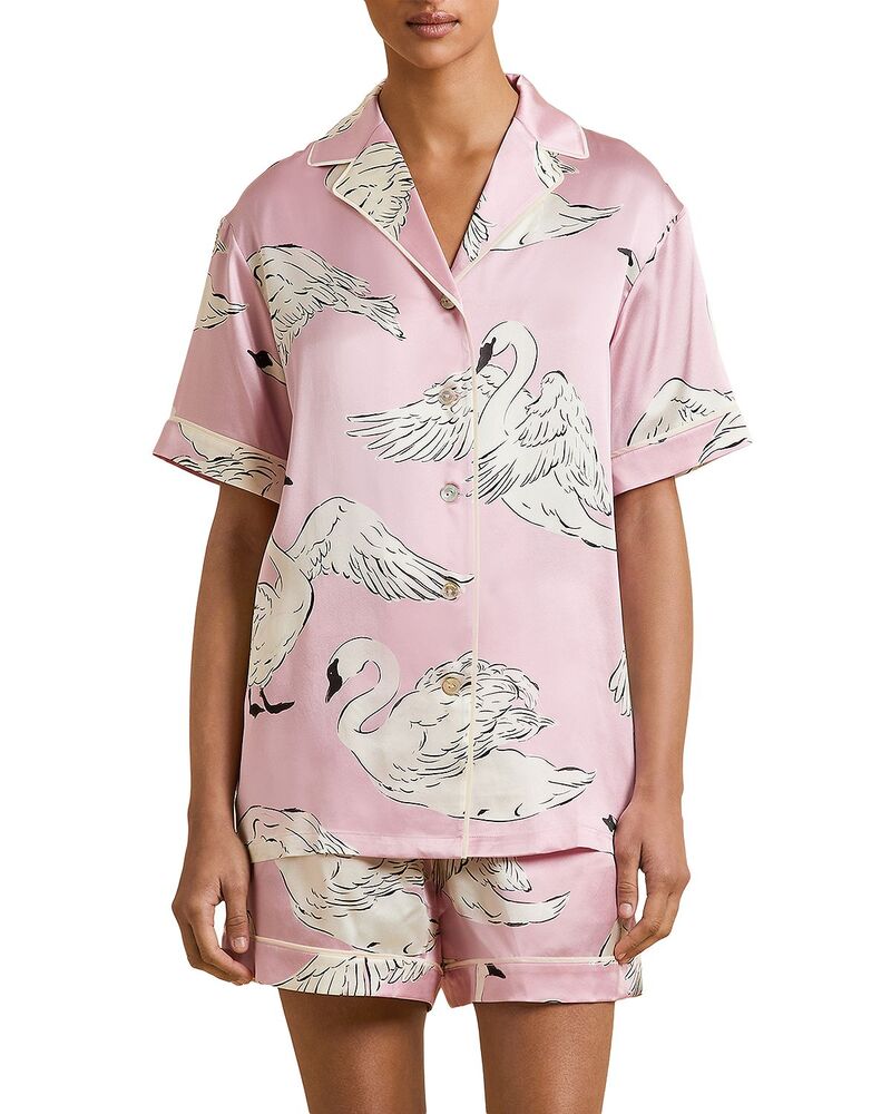 オリビアボンヘール レディース アウター パーカー・スウェット シルク Olivia von Halle Ingo Silk Short Pajama Set Selene26|ReVida 店