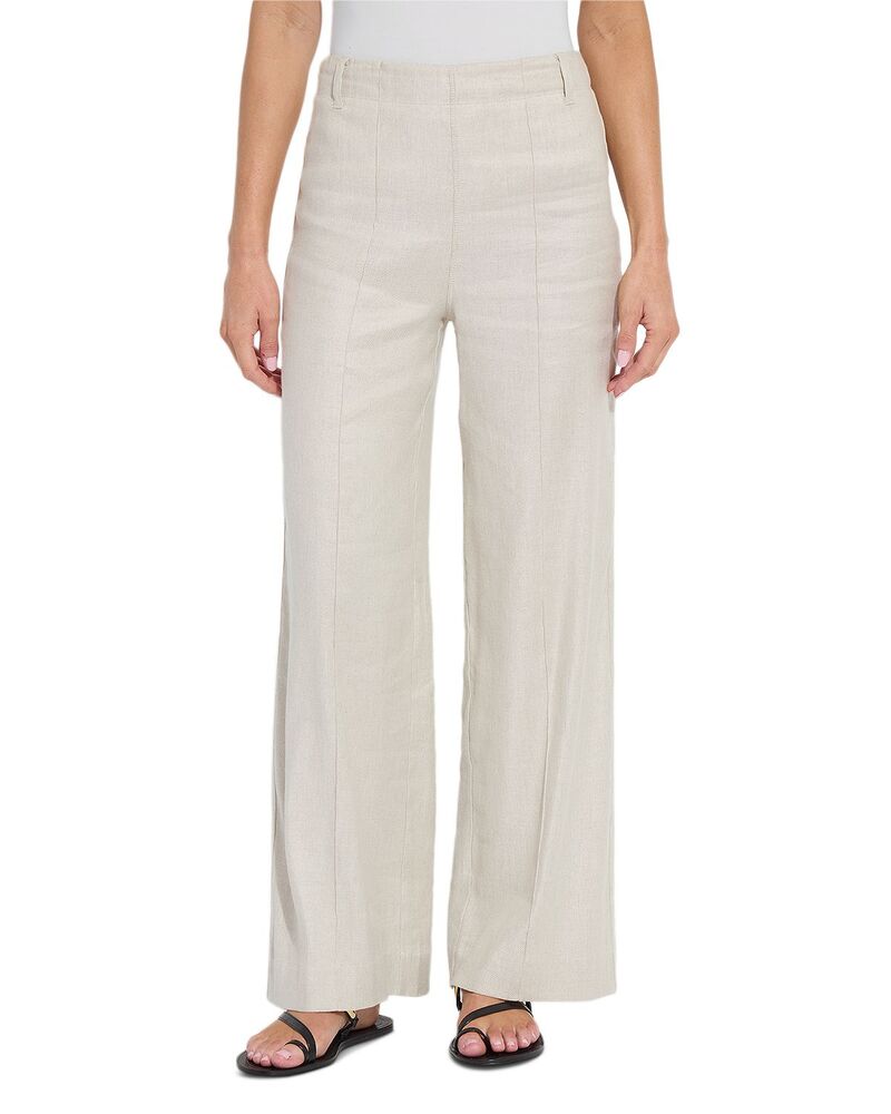 リス レディース ボトムス カジュアルパンツ ワイドレッグ ハイウエスト Lyss Gabriela High Waist Pintuck Wide Leg Pants Flax｜ReVida 店