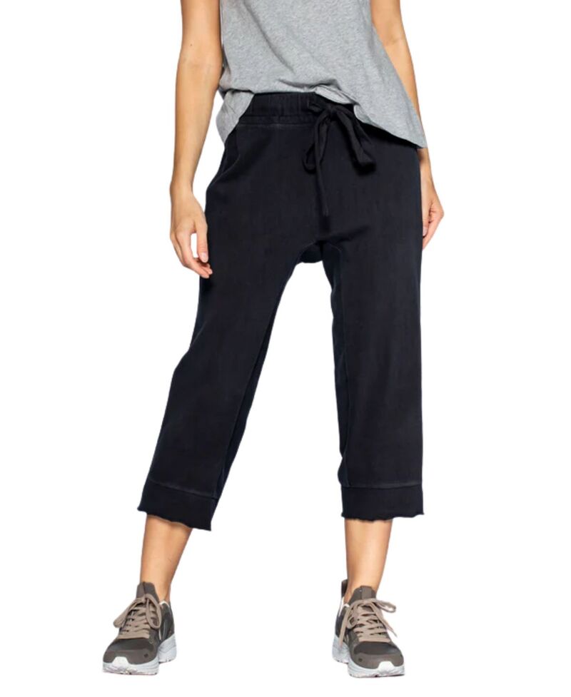 ウィルト レディース ボトムス カジュアルパンツ WILT Crop Raw Jogger Easy Fit Pants Black ブラック｜ReVida 店