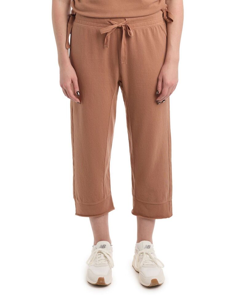 ウィルト レディース ボトムス カジュアルパンツ WILT Crop Raw Jogger Easy Fit Pants Raw Umber|ReVida 店