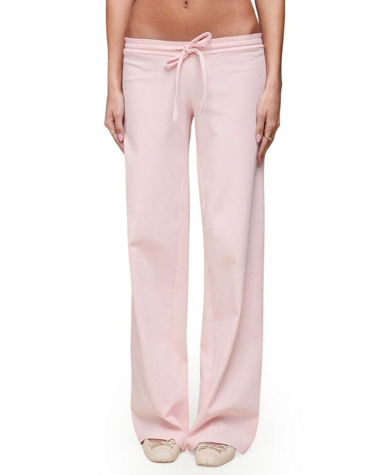 アディクテッド レディース ボトムス カジュアルパンツ ストレート Edikted Claudia Straight Leg Pants Light-Pink ピンク｜ReVida 店