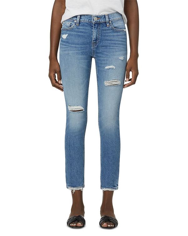 high rise ankle skinny jeans