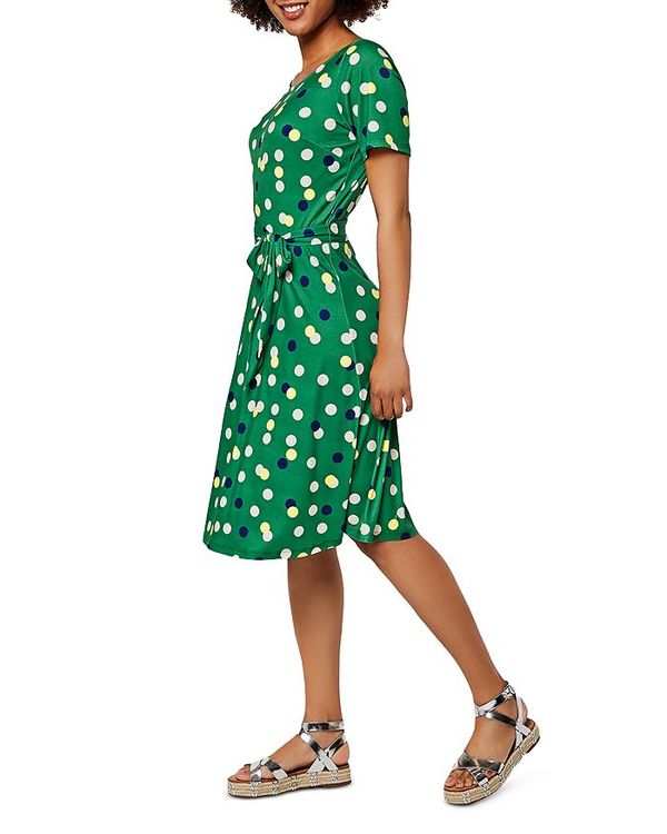 レオタ レディース ワンピース トップス Giselle Printed Fit And Flare Dress Sprinkle Dot Amazon Soone It