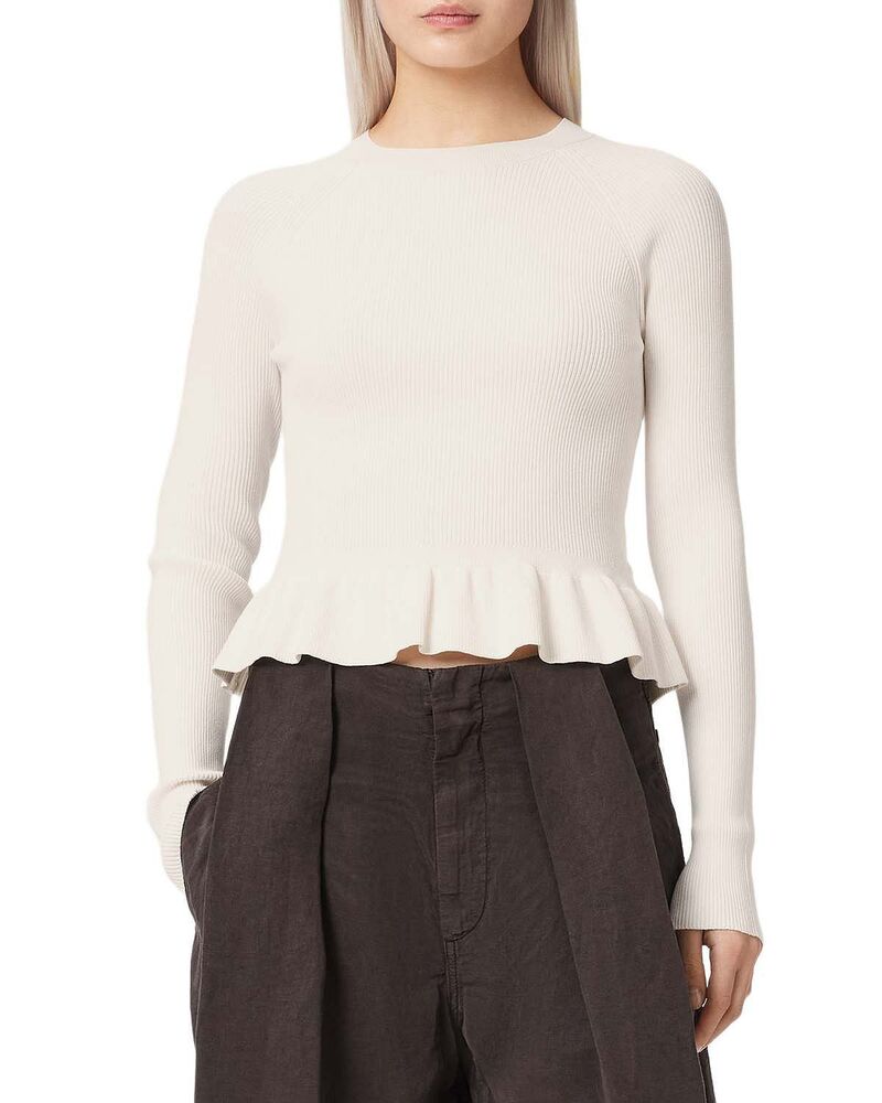 オールセインツ レディース アウター ニット・セーター ALLSAINTS Jasweater Dove White ホワイト|ReVida 店