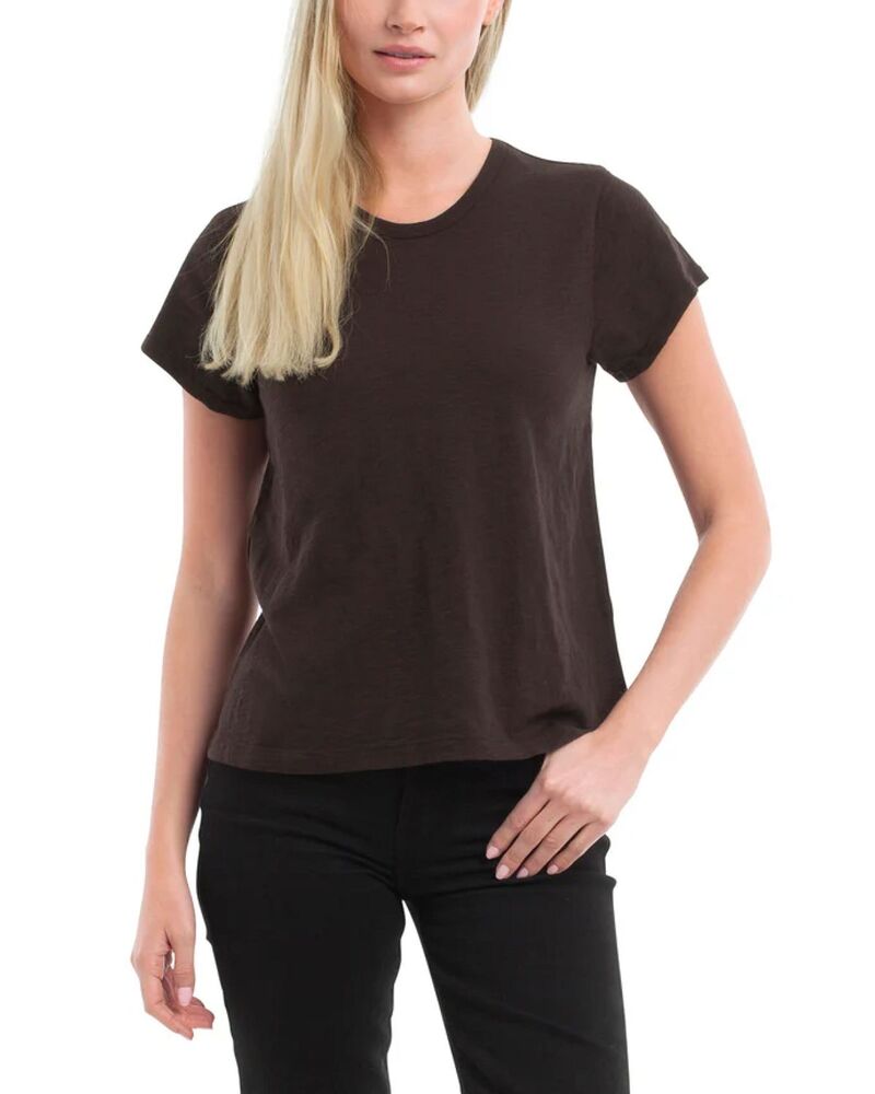 ウィルト レディース トップス Tシャツ WILT Short Sleeve Baby Fit Shrunken Crew Tee Chocolate Torte チョコレート｜ReVida 店