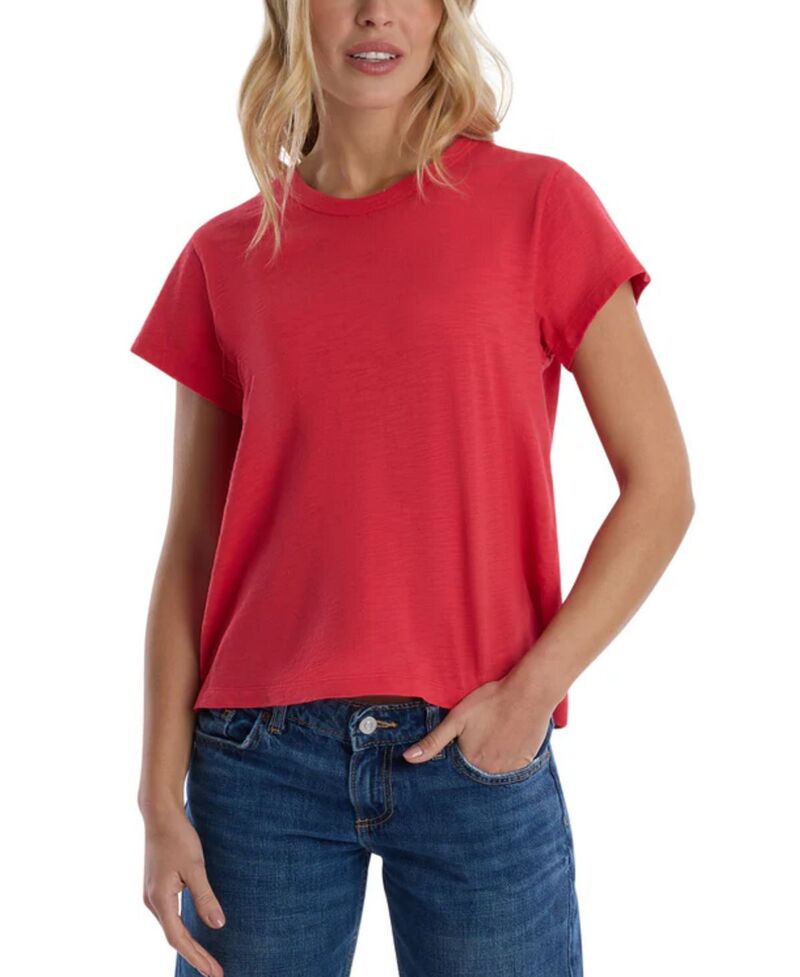 ウィルト レディース トップス Tシャツ WILT Short Sleeve Baby Fit Shrunken Crew Tee Poinsettia|ReVida 店