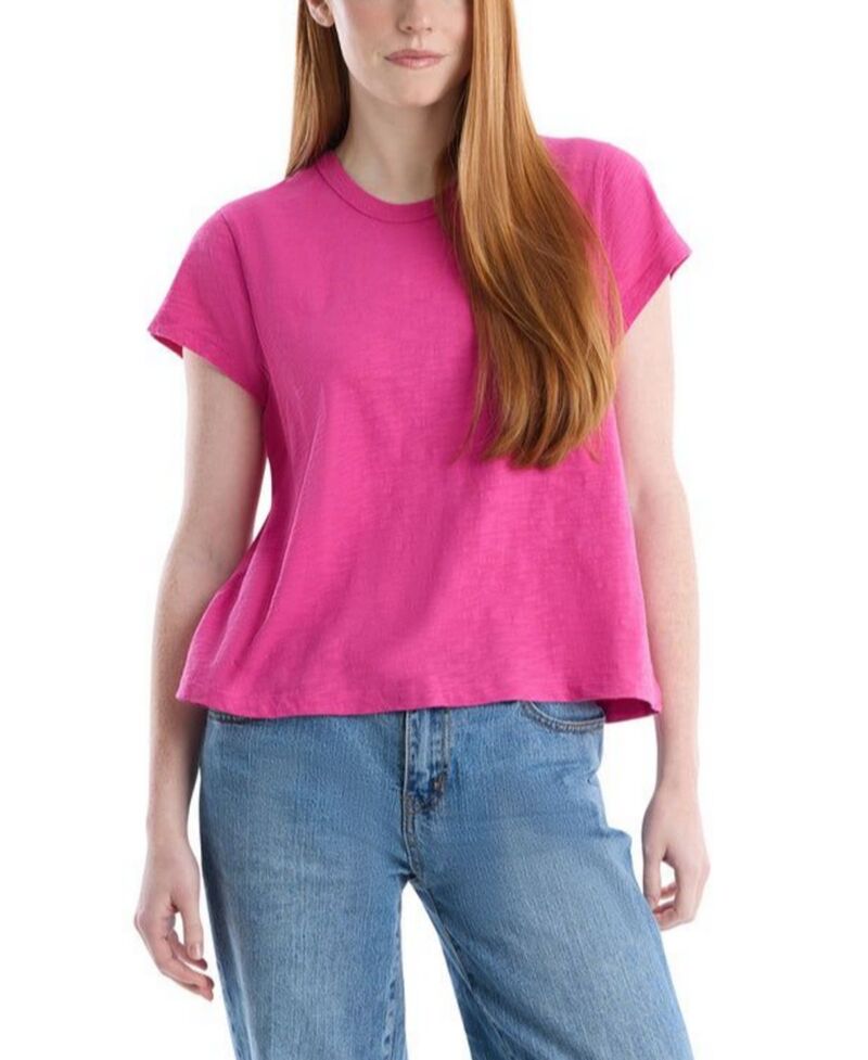 ウィルト レディース トップス Tシャツ WILT Short Sleeve Baby Fit Shrunken Crew Tee Rose Violet バイオレット|ReVida 店