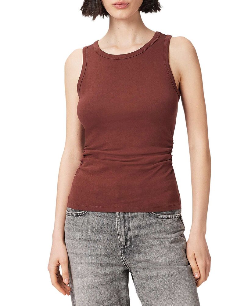 オールセインツ レディース トップス タンクトップ ALLSAINTS Katarina Tank Top Rust Brown ラスト｜ReVida 店