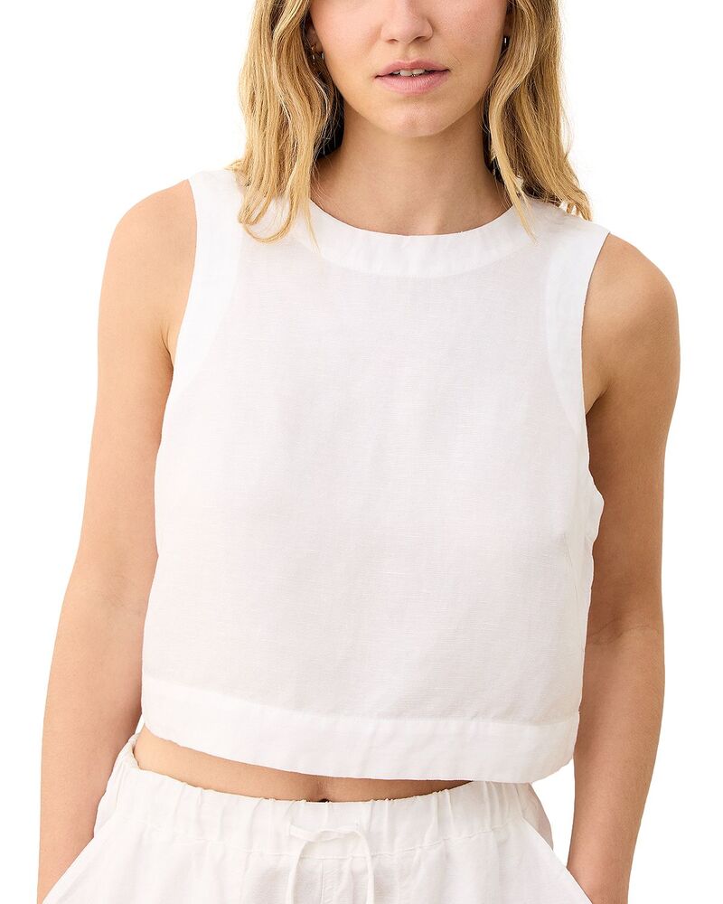 マリーン レイヤー レディース トップス タンクトップ Marine Layer Quinn Tank Top White ホワイト｜ReVida 店