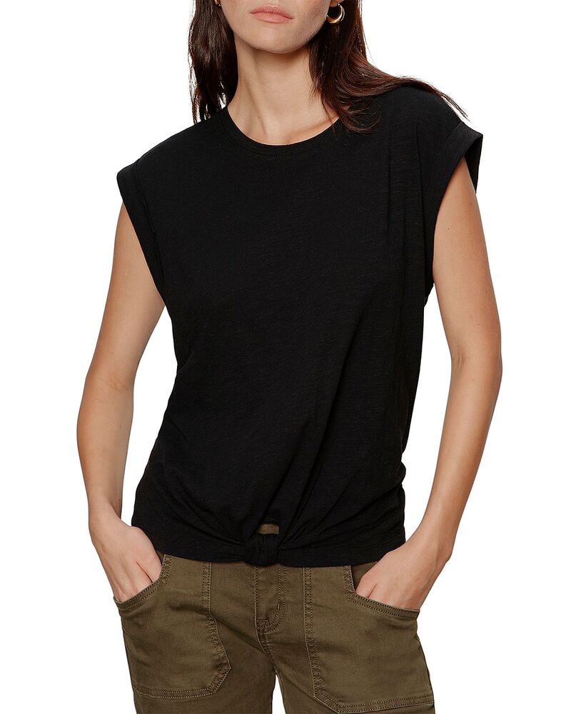 サンクチュアリー レディース トップス Tシャツ Sanctuary Knotted Hemuscle Tee Black ブラック｜ReVida 店 8,506円