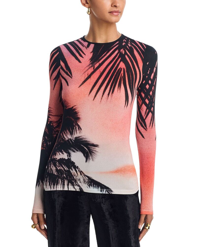 ラバンヌ レディース トップス シャツ Rabanne Haut Long Sleeve Top Big Lightening Orange/Pink ピンク|ReVida 店