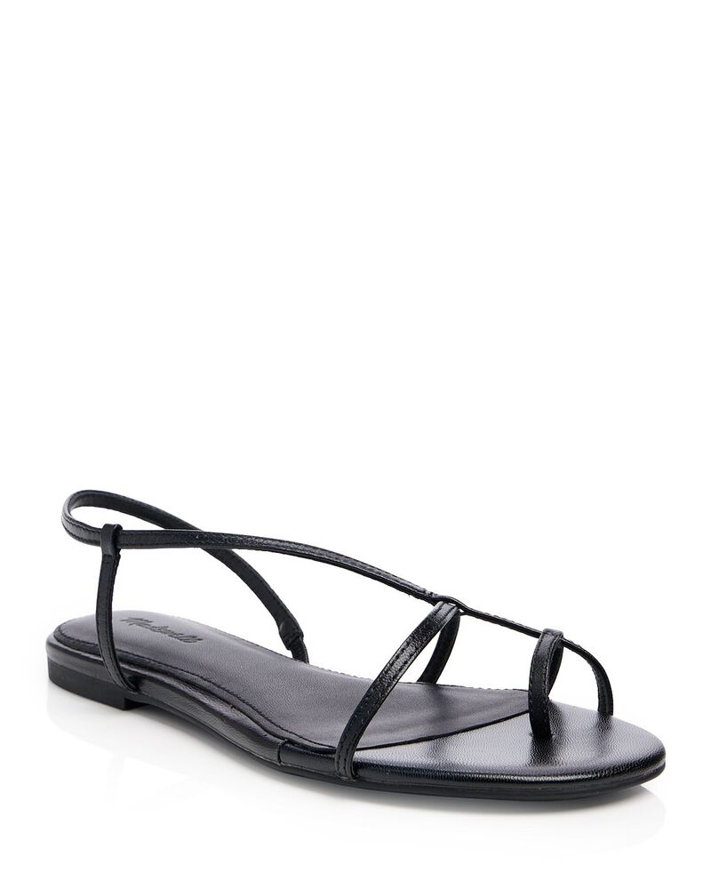 メイドウェル レディース シューズ サンダル Madewell Women's Iggy Strappy Sandals True Black ブラック｜ReVida 店