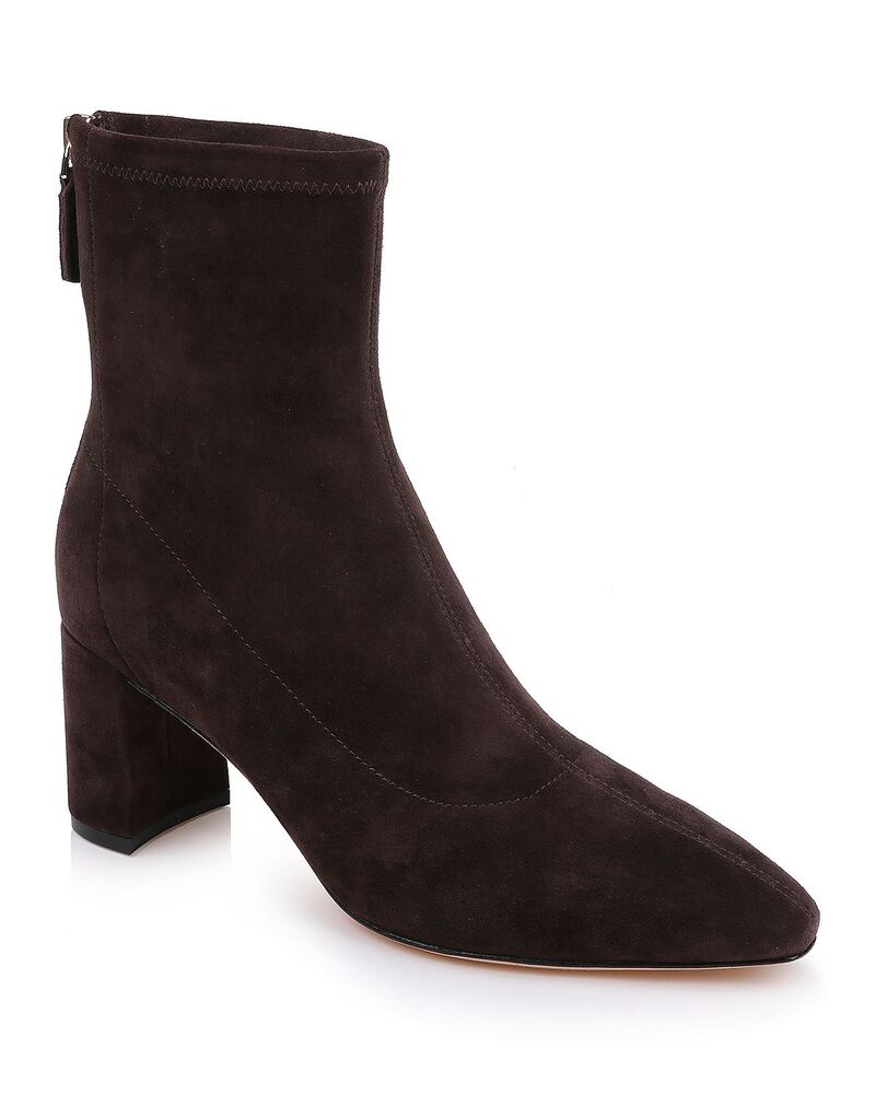 ラジャンス レディース シューズ ブーツ・レインブーツ L'AGENCE Women'salome Boots Dark Brown Suede ブラウン|ReVida 店
