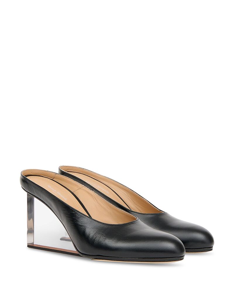 マルタンマルジェラ レディース シューズ サンダル Maison Margiela Women's Plexi Wedge Mules Black ブラック|ReVida 店