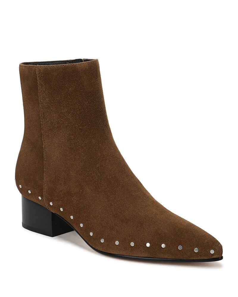 ヴィンス レディース シューズ ブーツ・レインブーツ Vince Women's Augustudded Boots Elmwood Suede｜ReVida 店
