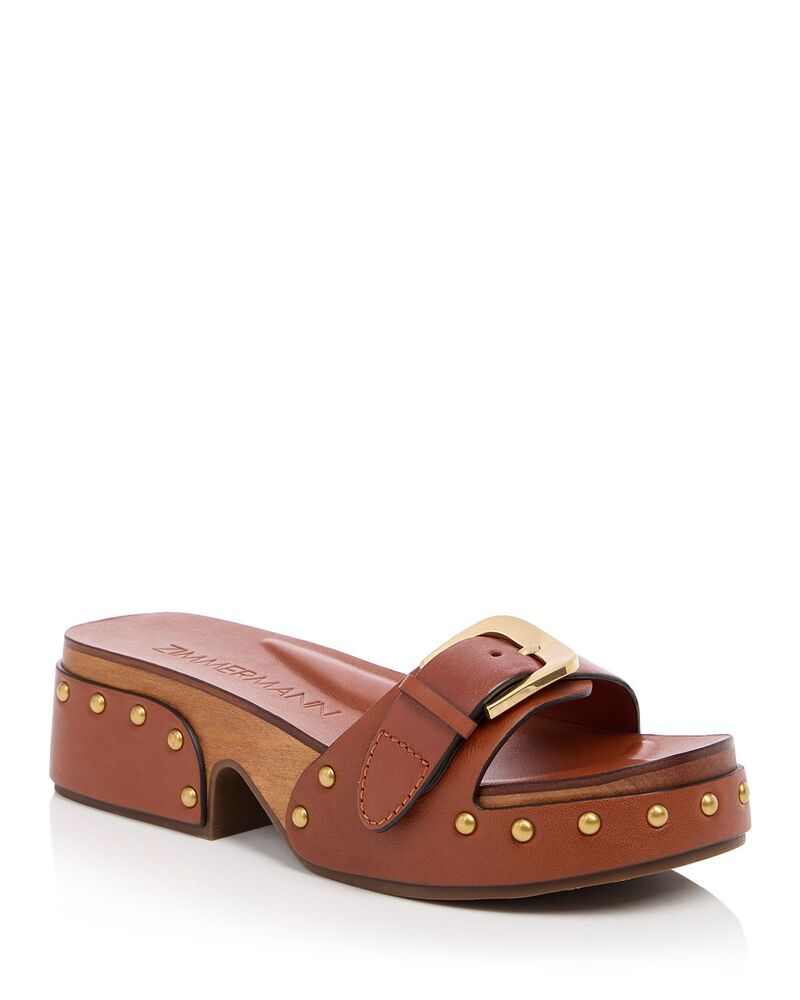 ジマーマン レディース シューズ サンダル Zimmermann Women's Alight Clog Slide Sandals Pecan｜ReVida 店