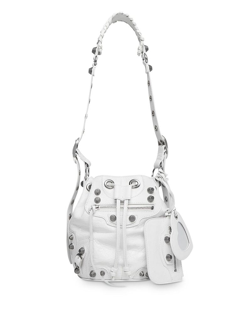 バレンシアガ レディース バッグ Balenciaga Le Cagole XS Bucket Bag Off White オフホワイト｜ReVida 店 309,060円