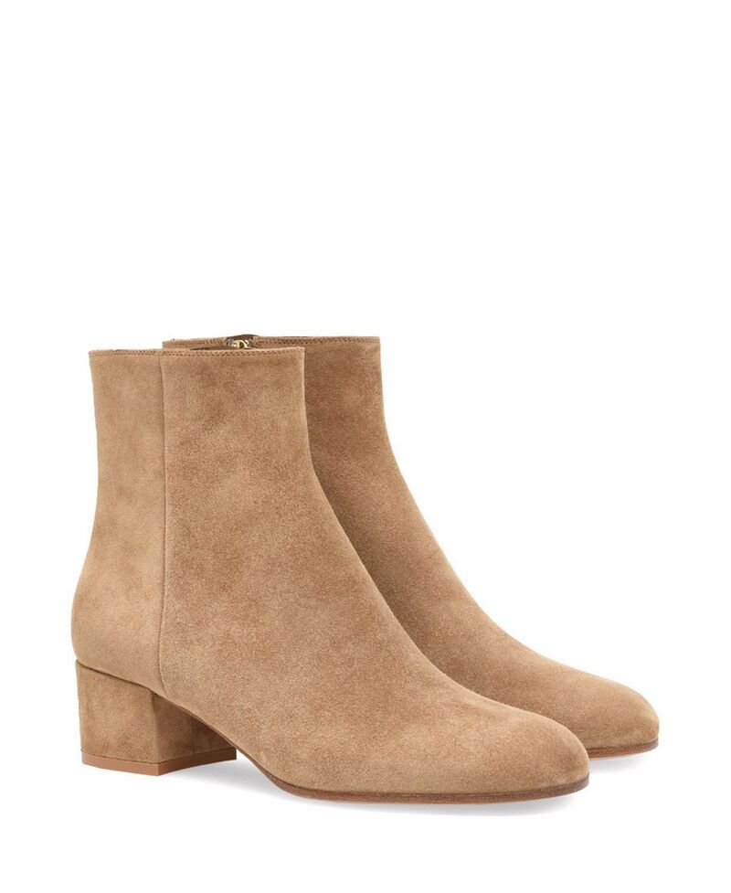 ジャンヴィト ロッシ レディース シューズ ブーツ・レインブーツ Gianvito Rossi Women's Joelle 45 Booties Light Brown Suede ブラウン｜ReVida 店