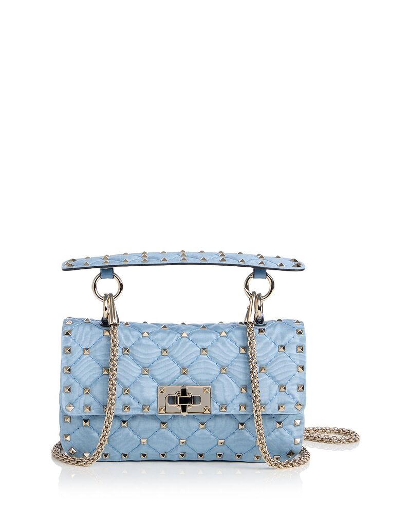 ヴァレンティノ レディース バッグ Valentino Garavani Rockstud Spike Small Shoulder Bag Blue ブルー|ReVida 店