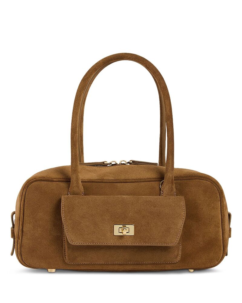 サンドロ レディース バッグ スエード Sandro Ezmehralda Suede Crossbody Bag Beige ベージュ|ReVida 店