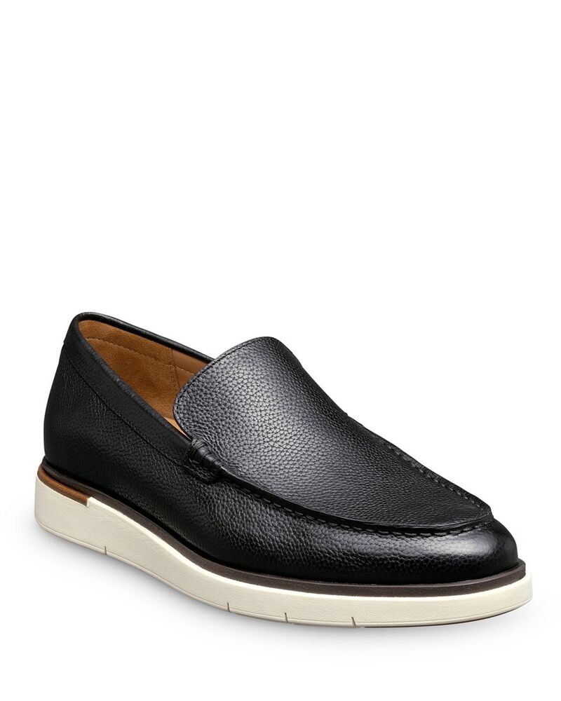 アレン エドモンズ メンズ シューズ スリッポン・ローファー レザー Allen Edmonds Men's Carson Slip On Venetian Leather Loafers Black ブラック｜ReVida 店