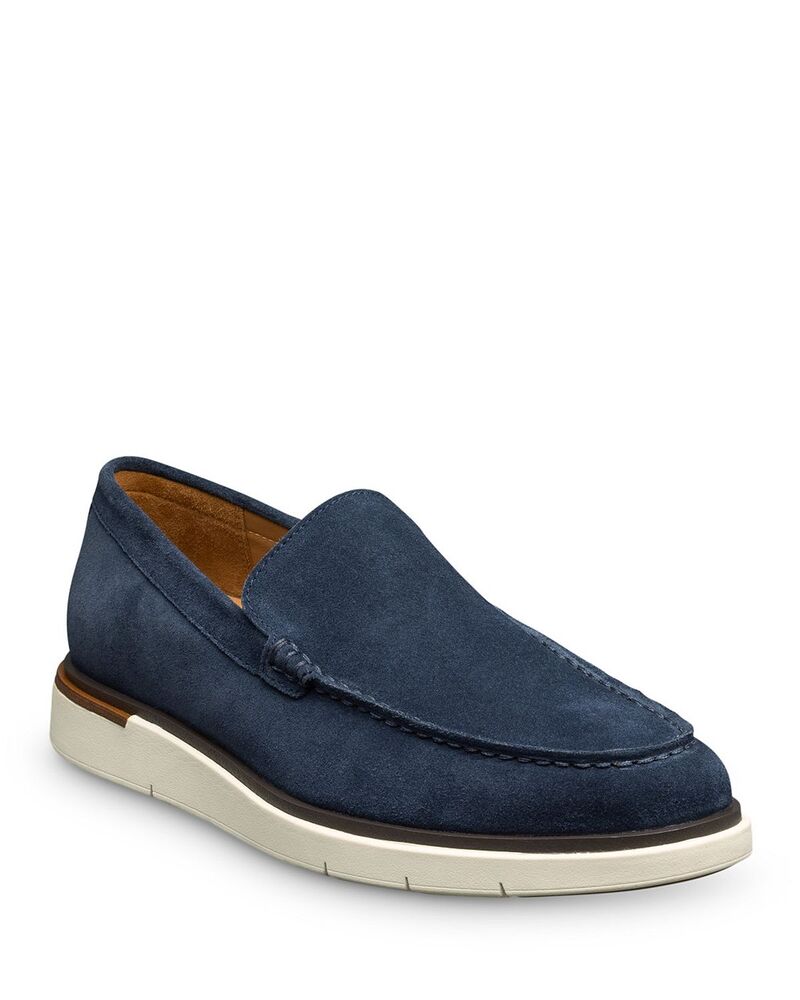 アレン エドモンズ メンズ シューズ スリッポン・ローファー レザー Allen Edmonds Men's Carson Slip On Venetian Leather Loafers Navy ネイビー｜ReVida 店