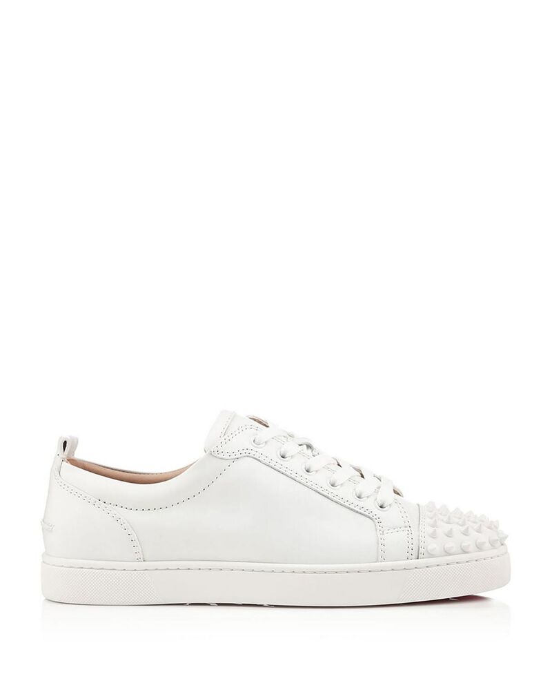 クリスチャン・ルブタン メンズ シューズ スニーカー Christian Louboutin Men's Louis Junior Spikes Low Sneakers White ホワイト｜ReVida 店