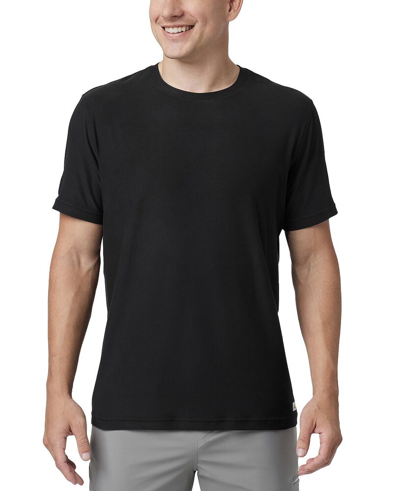 ビュオーリ メンズ トップス Tシャツ Vuori Strato Short Sleeve Tech Tee Black ブラック|ReVida 店